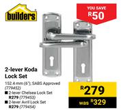 Builders 2 Lever Koda Lock Set