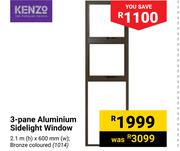Kenzo 3 Panel Aluminium Sidelight Window