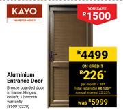 Kayo Aluminium Entrance Door