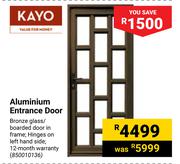 Kayo Aluminium Entrance Door