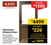 Kayo Aluminium Entrance Door