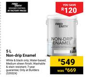 Fired Earth Non Drip Enamel 539234-5Ltr