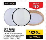 Lightworx 18W Border Ceiling Light 773490, 773489, 773488-Each