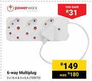 Powerworx  6-Way Multiplug 759070