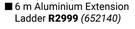 6m Aluminium Extension Ladder 652140