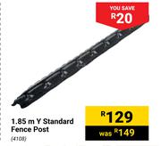 1.85m Y Standard Fence Post 4108