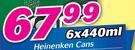 Heineken Cans-6 x 440ml