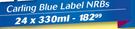 Carling Blue Label NRBs-24 x 330ml