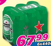 Heineken Cans-6 x 440ml