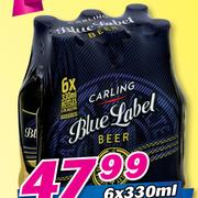 Carling Blue Label NRBs-6 x 330ml