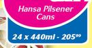 Hansa Pilsener Cans-24x440ml