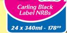 Carling Black Label NRB's-24x340ml