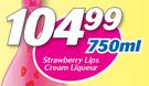 Strawberry Lips Cream Liqueur-750ml
