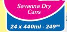 Savanna Dry Cans-24x440ml
