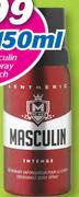 Lentheric Masculin Deodorant Spray Assorted-150ml