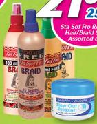Sta Sof Fro Relaxer/Hair/Braid Spray Assorted-250/350ml