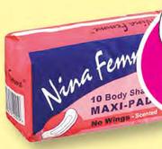 Nina Femme Pads Assorted-10's