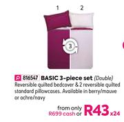Nevada Basic 3 Piece Set (Double)
