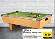 Shoot Vegas Wood Top Pool Table