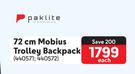 Paklite 72cm Mobius Trolley Backpack-Each
