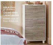Leila Chest Of Drawers White 823805 / Brown 823873