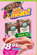 Any 2 Robertsons Spice Medium Refills + Brisket 1Kg-Combo