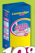 Cambridge Food Full Cream Long Life Milk-1Ltr