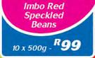 Imbo Red Speckled Beans-10 x 500g