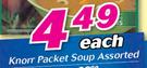 Knorr Packet Soup Assorted-Each