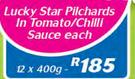 Lucky Star Pilchards In Tomato/Chilli Sauce-12 x 400g Each