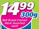 Bull Brand Corned Meat Assorted-300g Each