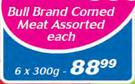 Bull Brand Corned Meat Assorted-6 x 300g 