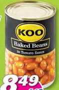  Koo Baked Beans In Tomato Sauce-410g