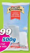 First Choice Full Cream Instant Milk Powder-500g