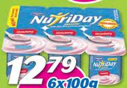Nutriday Smooth Yoghurt Assorted-6 x 100g Each