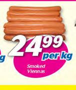 Smoked Viennas-Per Kg