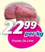 Frozen Ox Liver-Per Kg