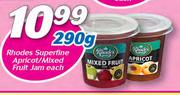 Rhodes Superfine Apricot/Mixed Fruit jam-290g Each