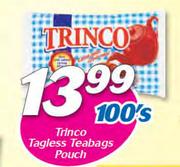 Trinco Tagless Teabags Pouch-100's