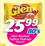 Glen Rooibos Tagless Teabags Pouch-80's