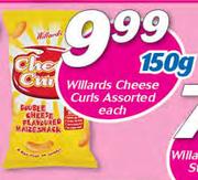 Willards Cheese Curls Assorted-150g