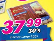 Bartlet Large Eggs-30's