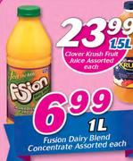 Fusion Dairy Blend Concentrate Assorted-1Ltr 
