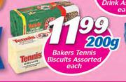 Bakers Tennis Biscuits Assorted-200g Each