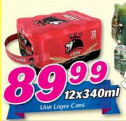 Lion Lager Cans-12 x 340ml
