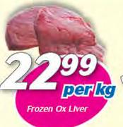 Frozen Ox Liver-Per Kg