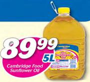 Cambridge Food Sunflower Oil-5Ltr