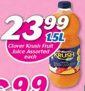 Clover Krush Fruit Juice Assorted-1.5Ltr