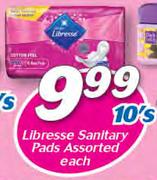 Libresse Sanitary Pads Assorted-10's