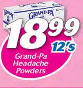 Grand-Pa Headache Powders-12's